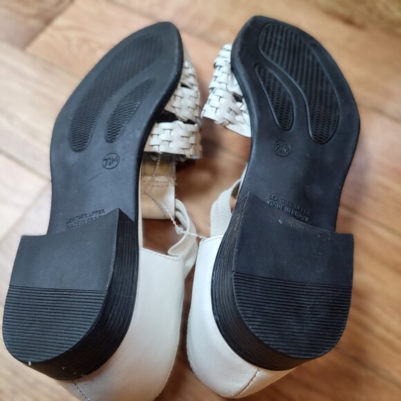 Jessica Sport Leather Closed Toe White Sandle Size 7.5 NWOT - Picture 4 of 7